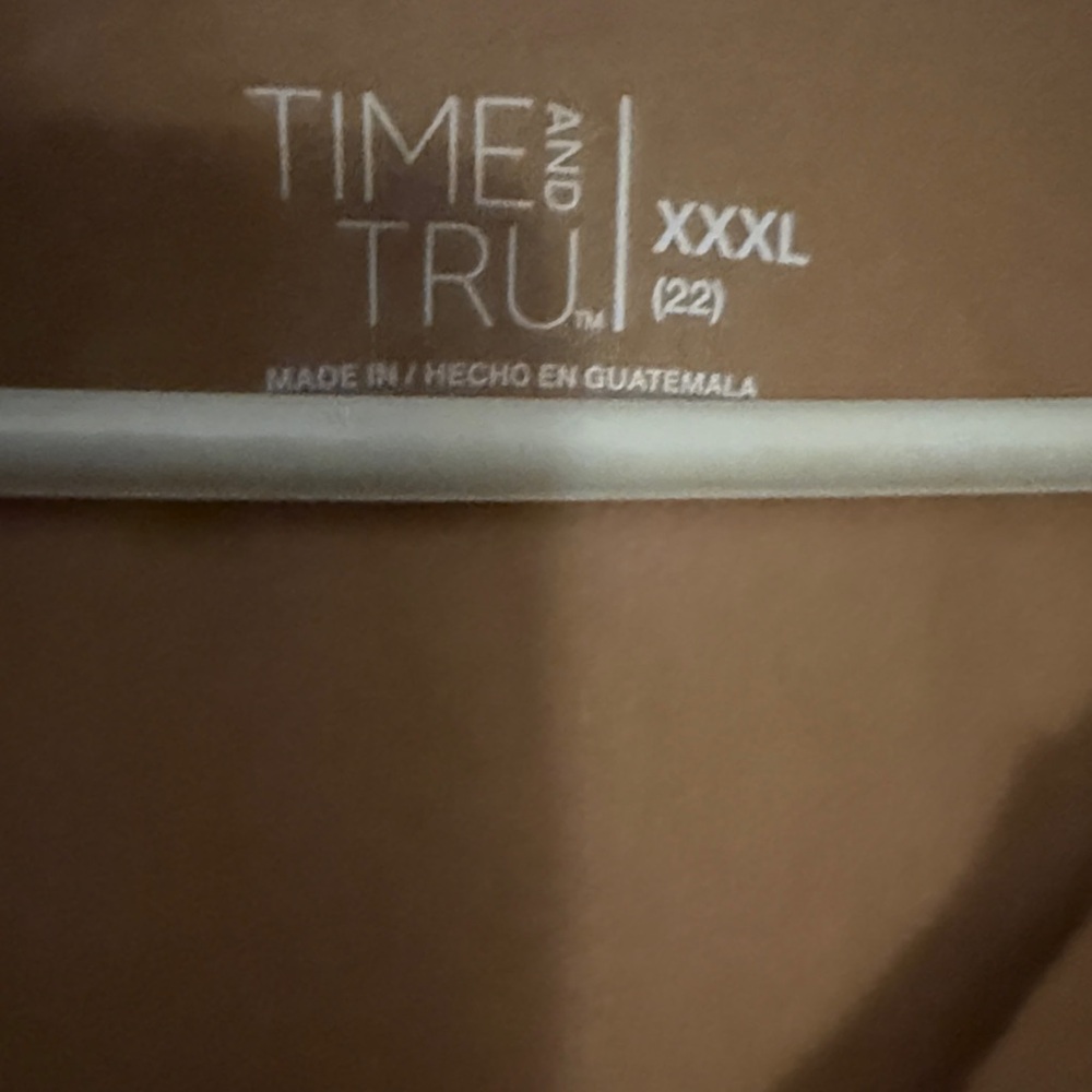 Time and Tru Light Brown Hoodie - Picture 2 of 2